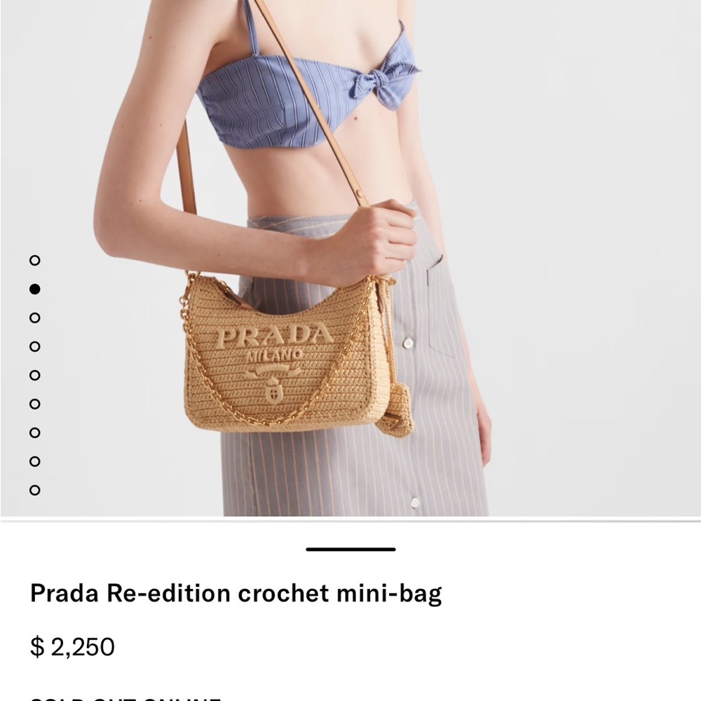 Prada Re-edition crochet mini-bag - Picture 10 of 12